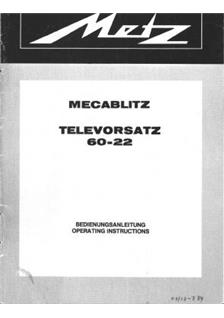 Metz 60 CT 2 manual. Camera Instructions.